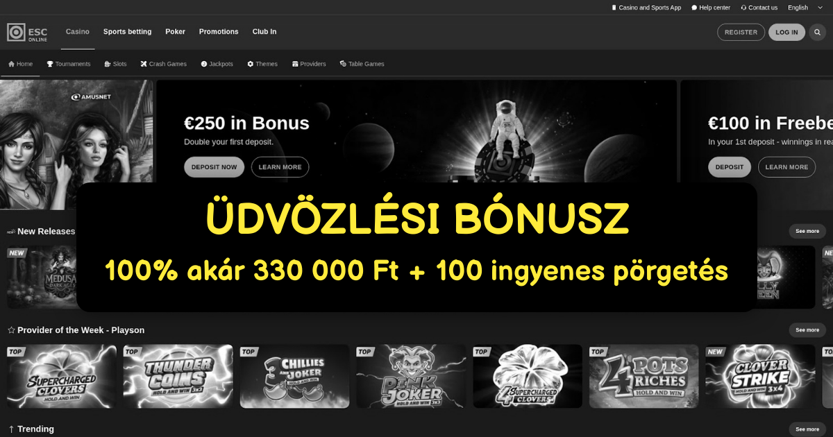 ESC Casino Magyarország - Prémium Online Játék